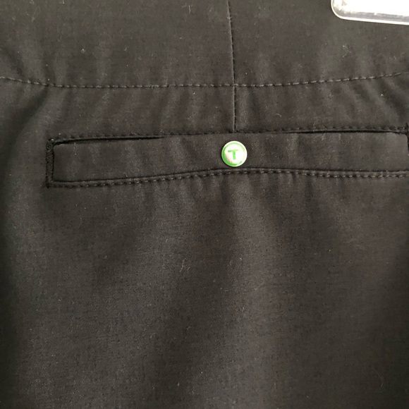 TAIL TECH Performance Zippered Pockets Golf Active Wear Black Pants Sz 4 - Picture 6 of 9